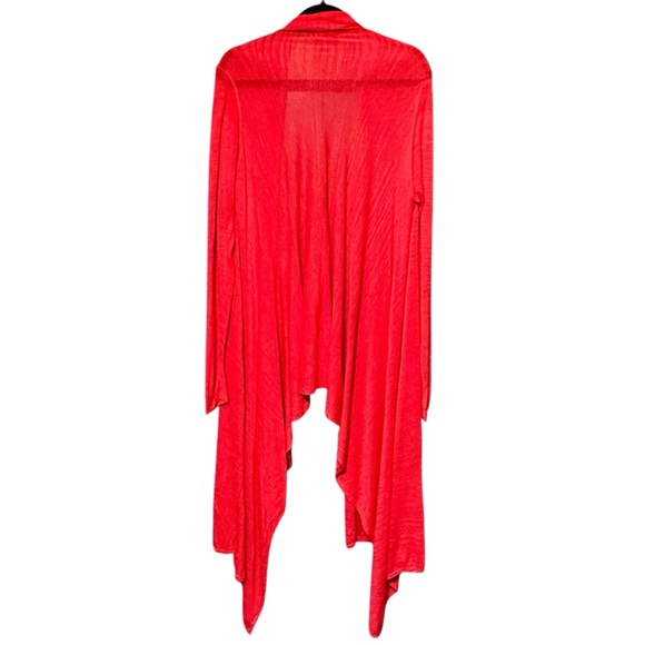 Chico’s Open Front Long Sleeve Lightweight Red/Orange Cardigan M/L - Picture 4 of 8